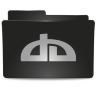 Folder Black Deviant Icon 96x96 png